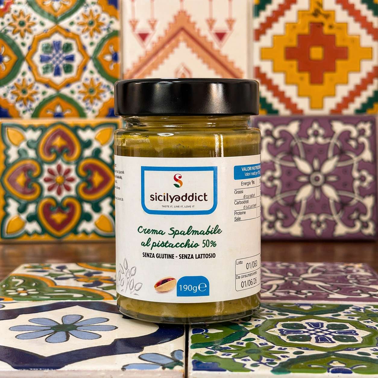 Gluten and lactose free pistachio cream 190 g