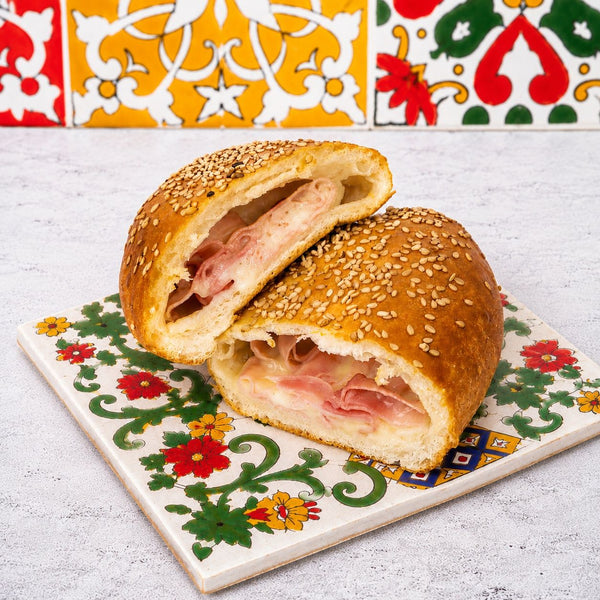 Calzone siciliano regina prosciutto e mozzarella 180g x 4 Pezzi