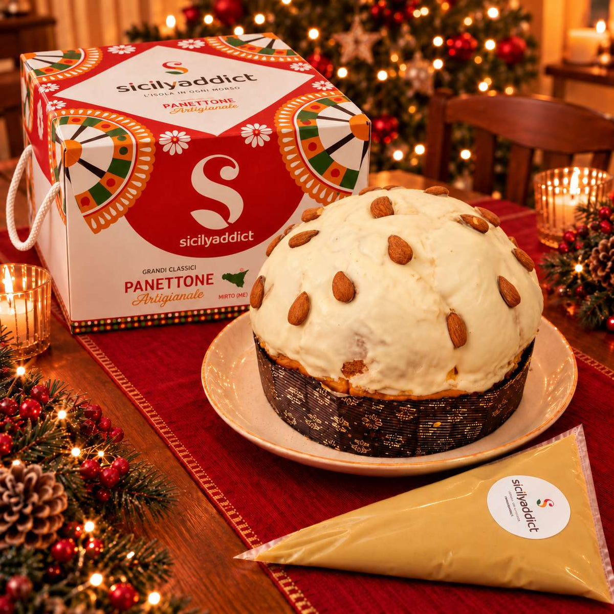 Panettone artigianale alla Mandorla