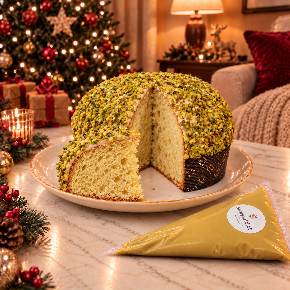 Panettone artigianale al Pistacchio