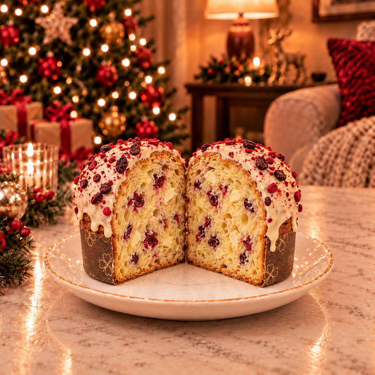 Panettoncino artigianale Frutti di Bosco e Cioccolato Bianco