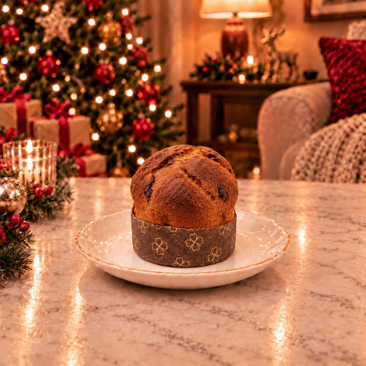 Panettoncino artigianale Amarene e cioccolato Fondente