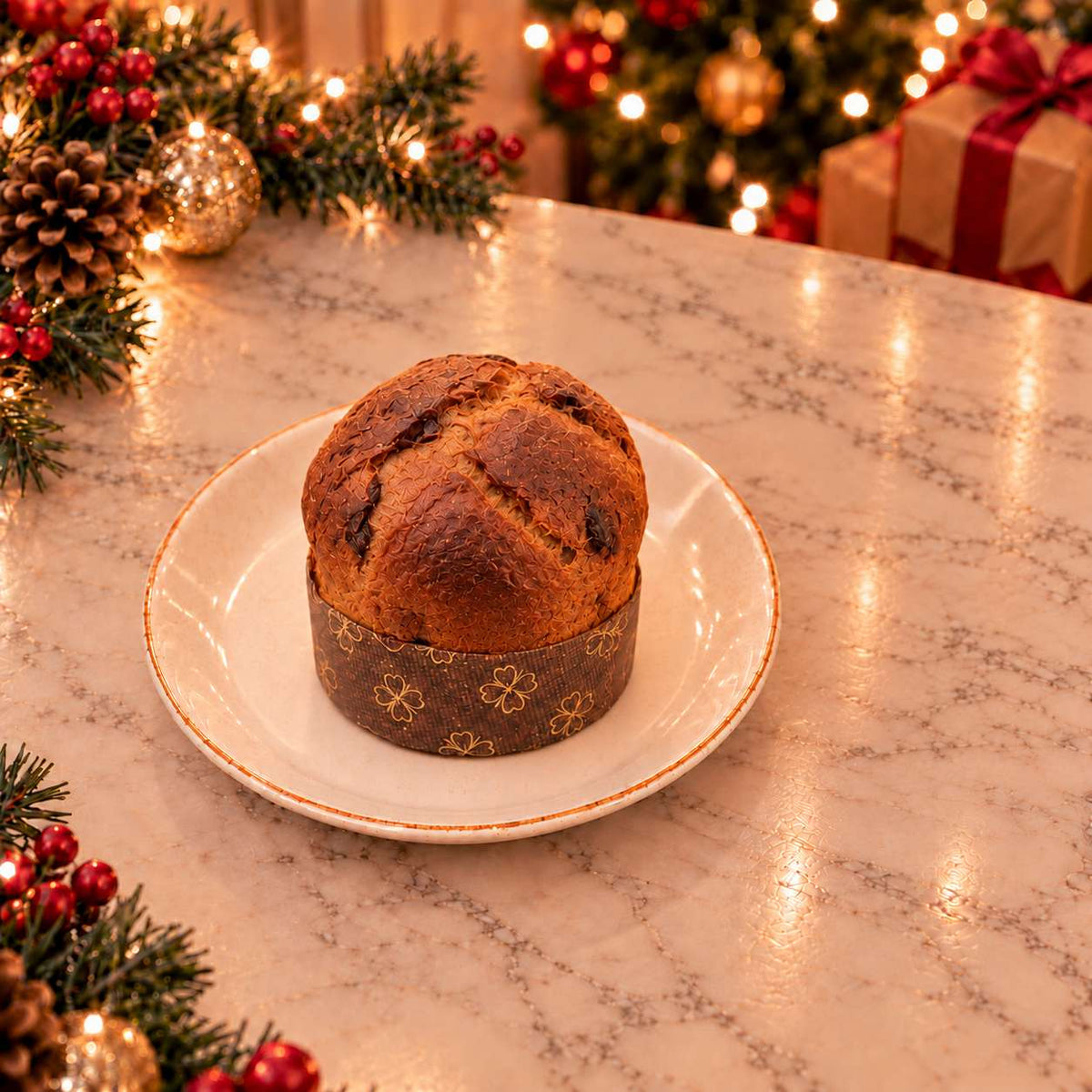 Panettoncino artigianale Amarene e cioccolato Fondente