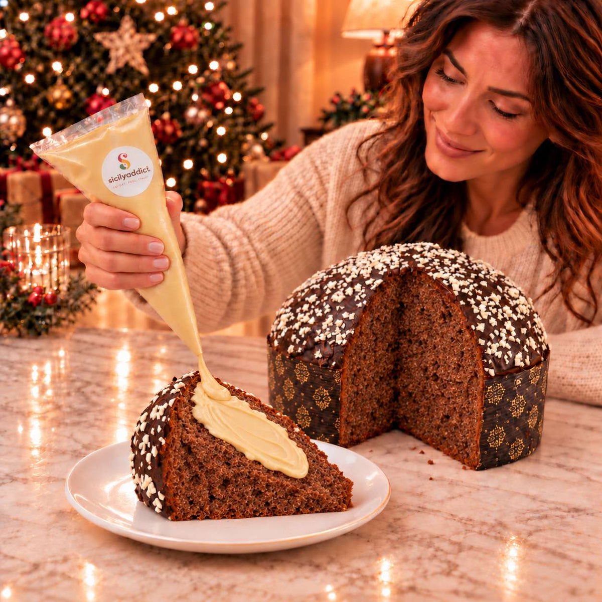 Panettone artigianale ai Tre Cioccolati