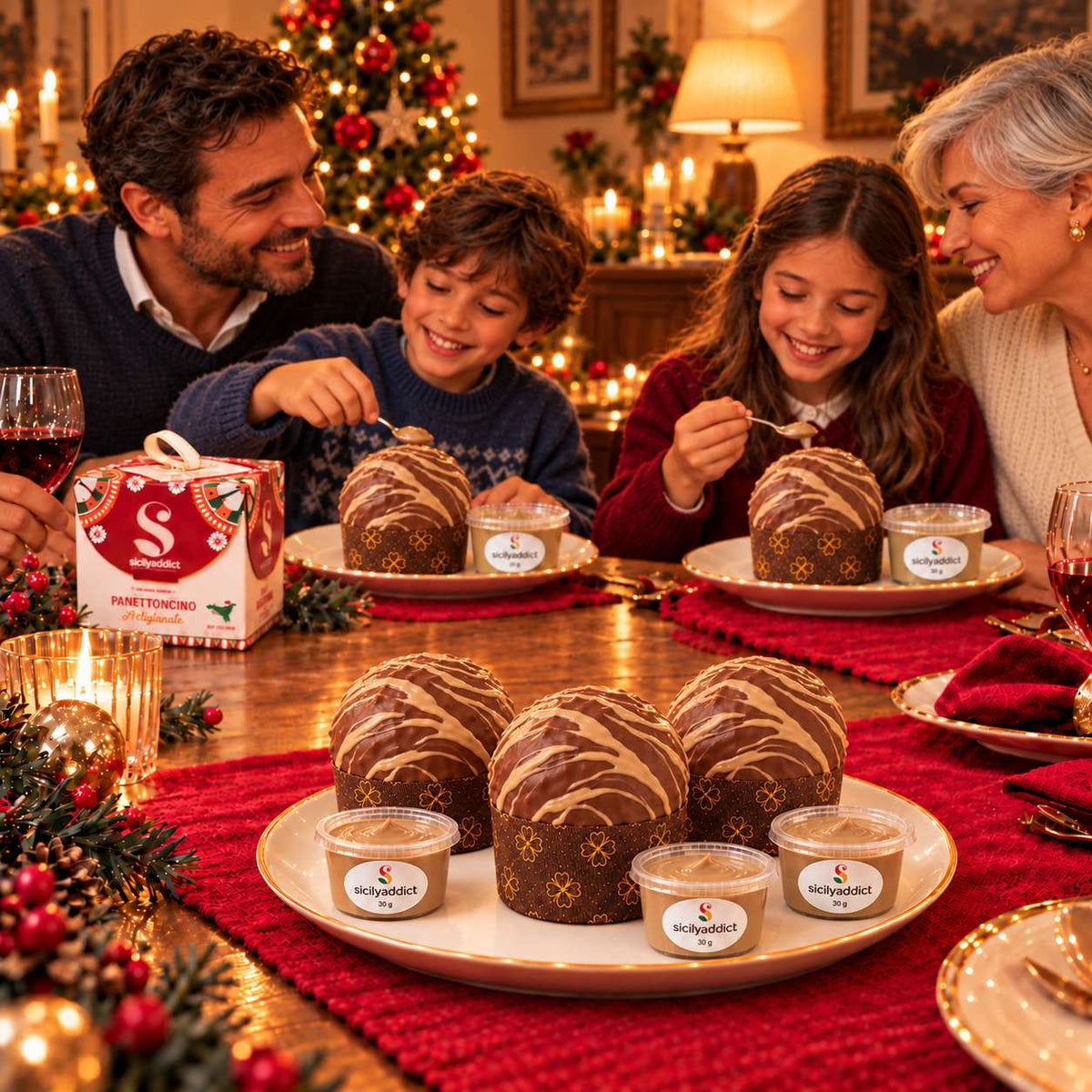 Panettoncino artigianale al cioccolato e nocciole Ciokonocciola