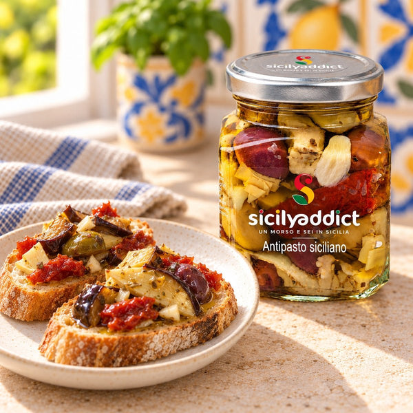 Antipasto di melanzane alla siciliana 280 g - SicilyAddict