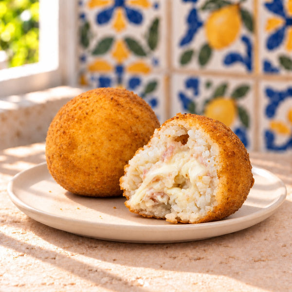 Arancini al burro e prosciutto cotto - SicilyAddict
