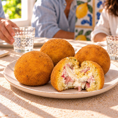 Arancini al limone con mortadella e formaggio fresco - SicilyAddict
