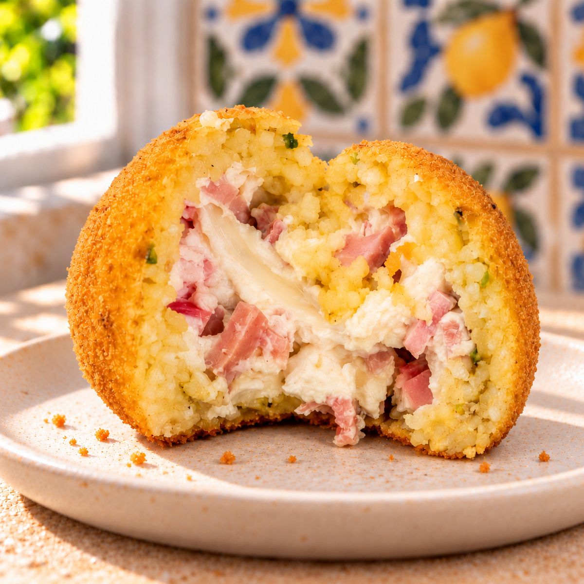 Arancini al limone con mortadella e formaggio fresco - SicilyAddict