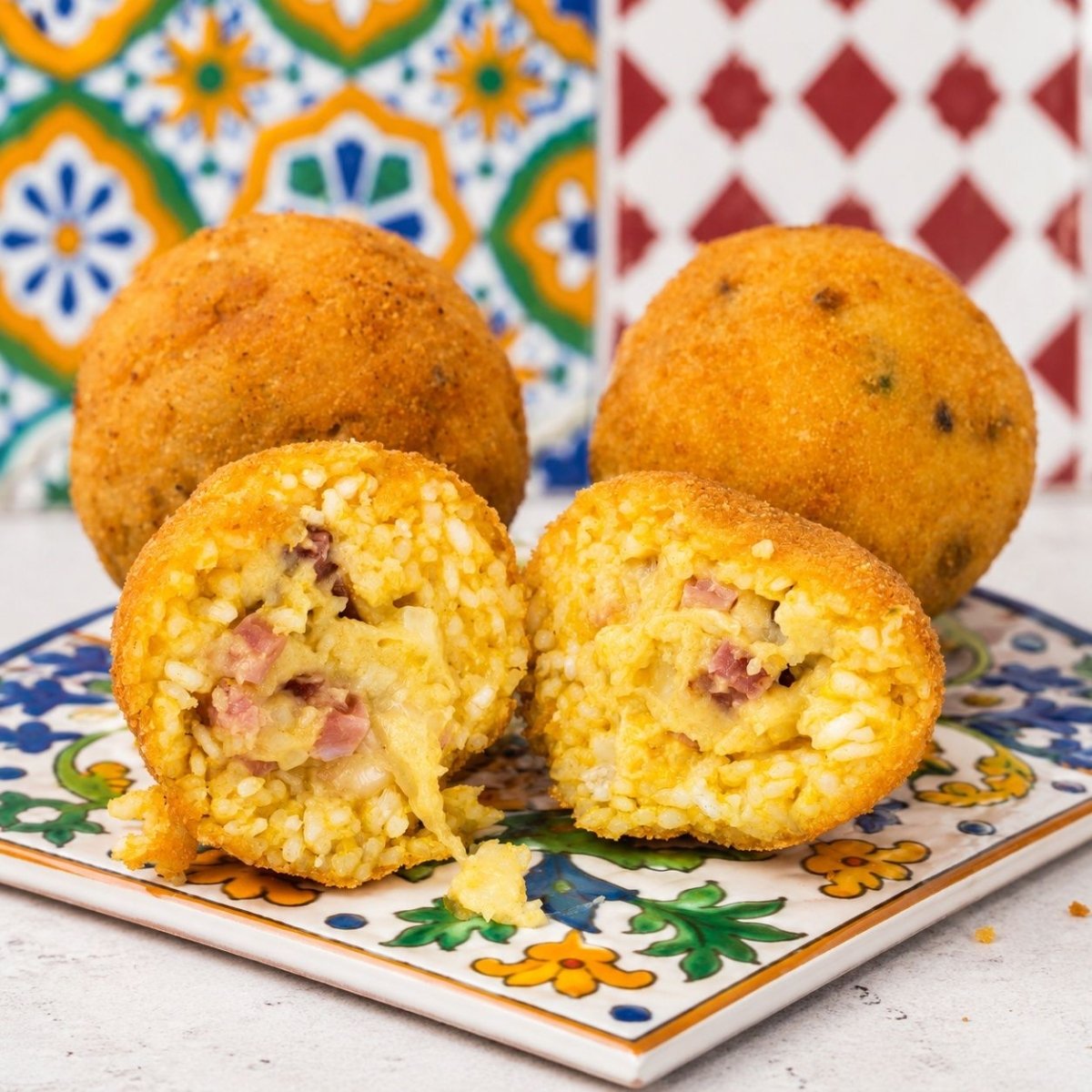 Arancini alla zucca con provola e speck - SicilyAddict