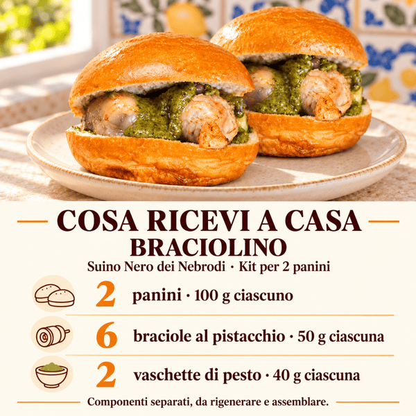 Box 2 Panini Braciolino di Suino Nero dei Nebrodi - SicilyAddict