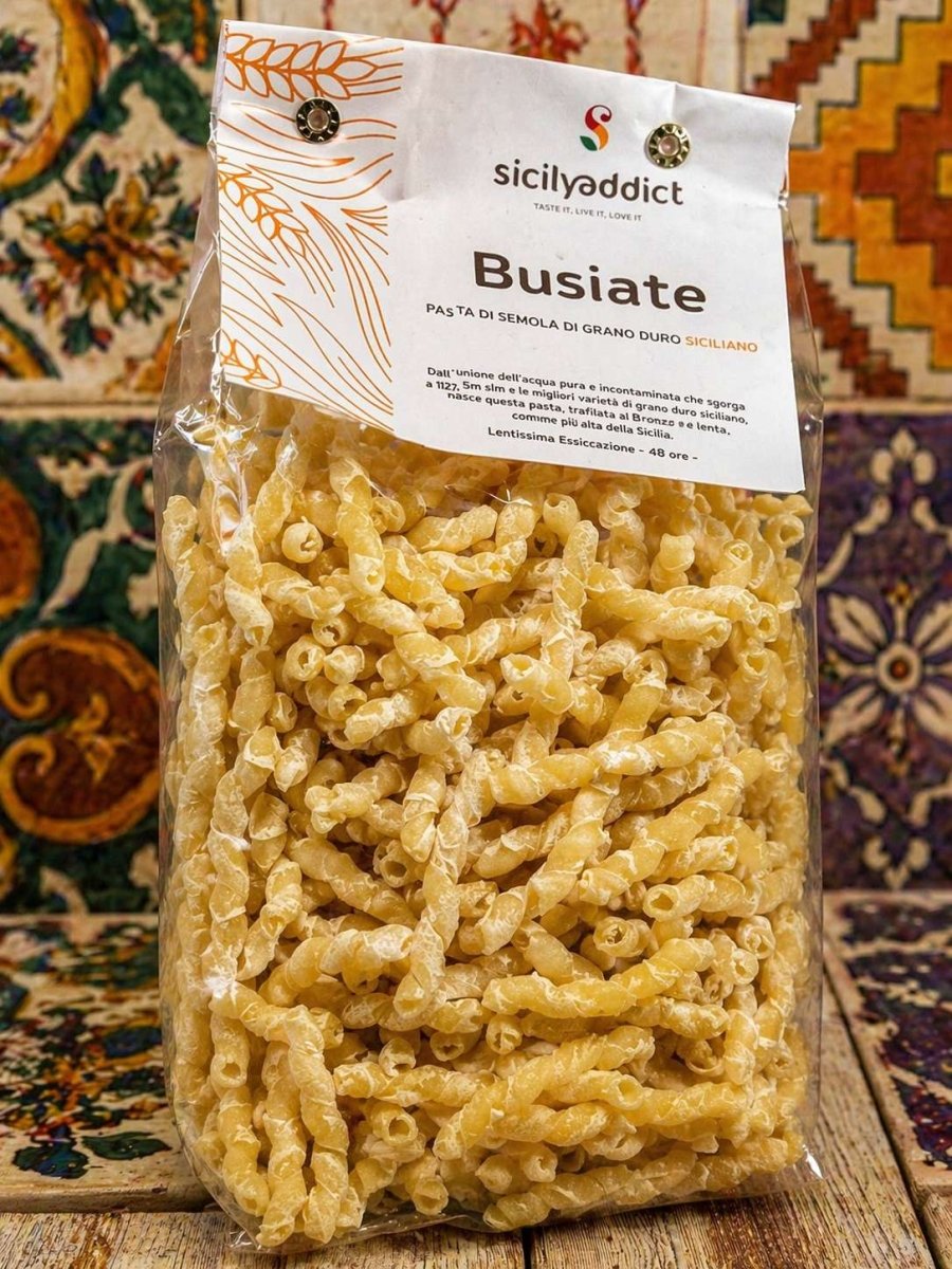 Busiate Artigianali grano 100% siciliano 500g - SicilyAddict