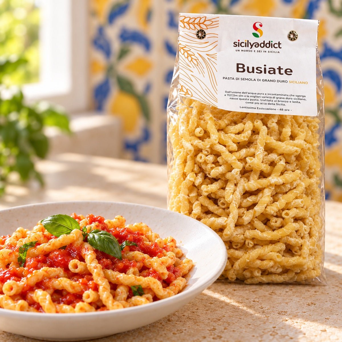 Busiate Artigianali grano 100% siciliano 500g - SicilyAddict