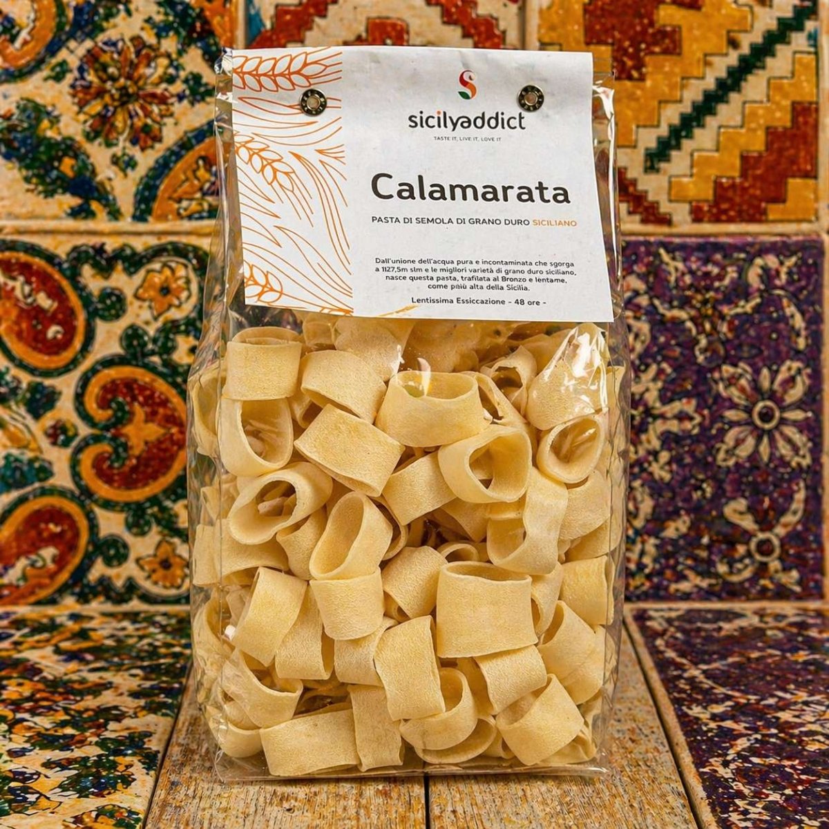Calamarata Artigianale grano 100% siciliano 500g - SicilyAddict
