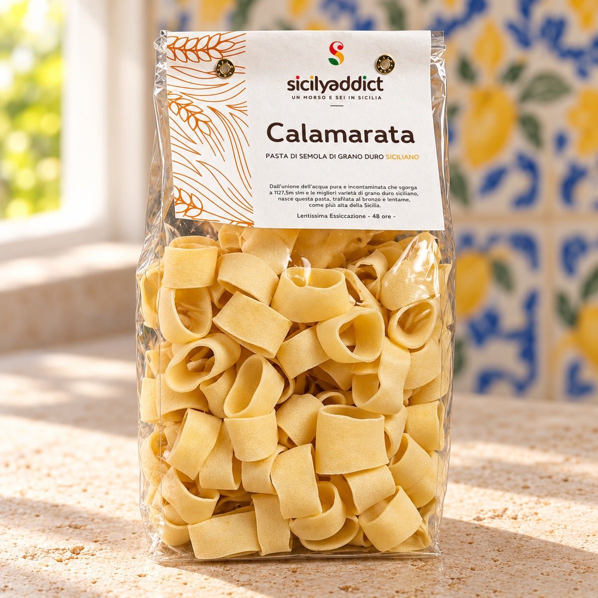 Calamarata Artigianale grano 100% siciliano 500g - SicilyAddict