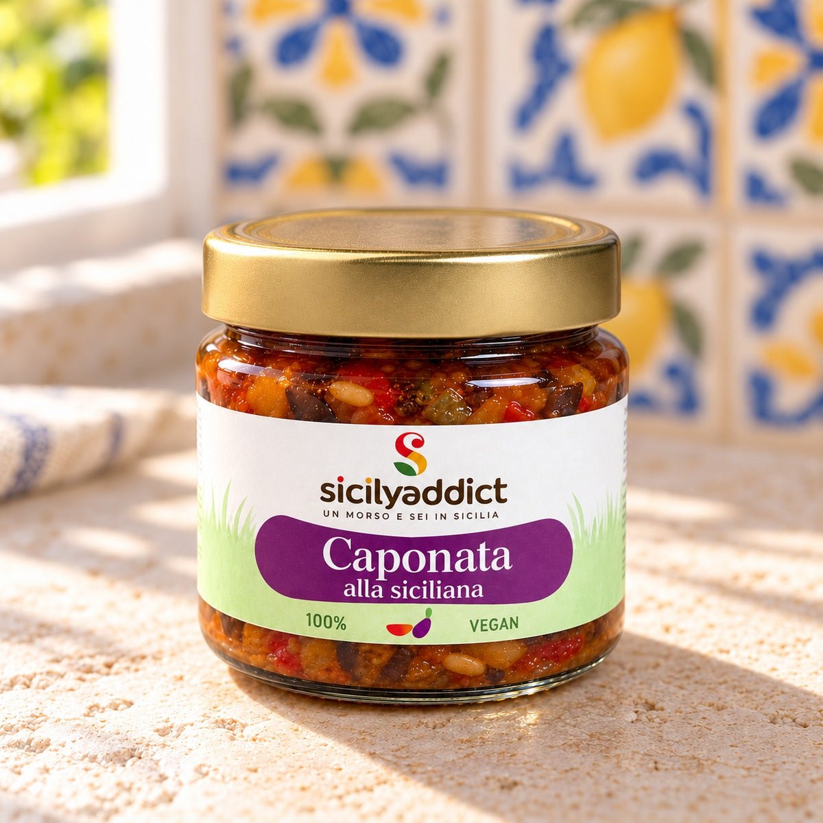 Caponata alla siciliana 190g - SicilyAddict