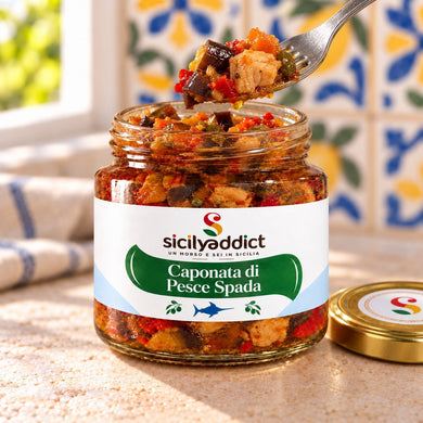 Caponata di Pesce Spada 200g - SicilyAddict