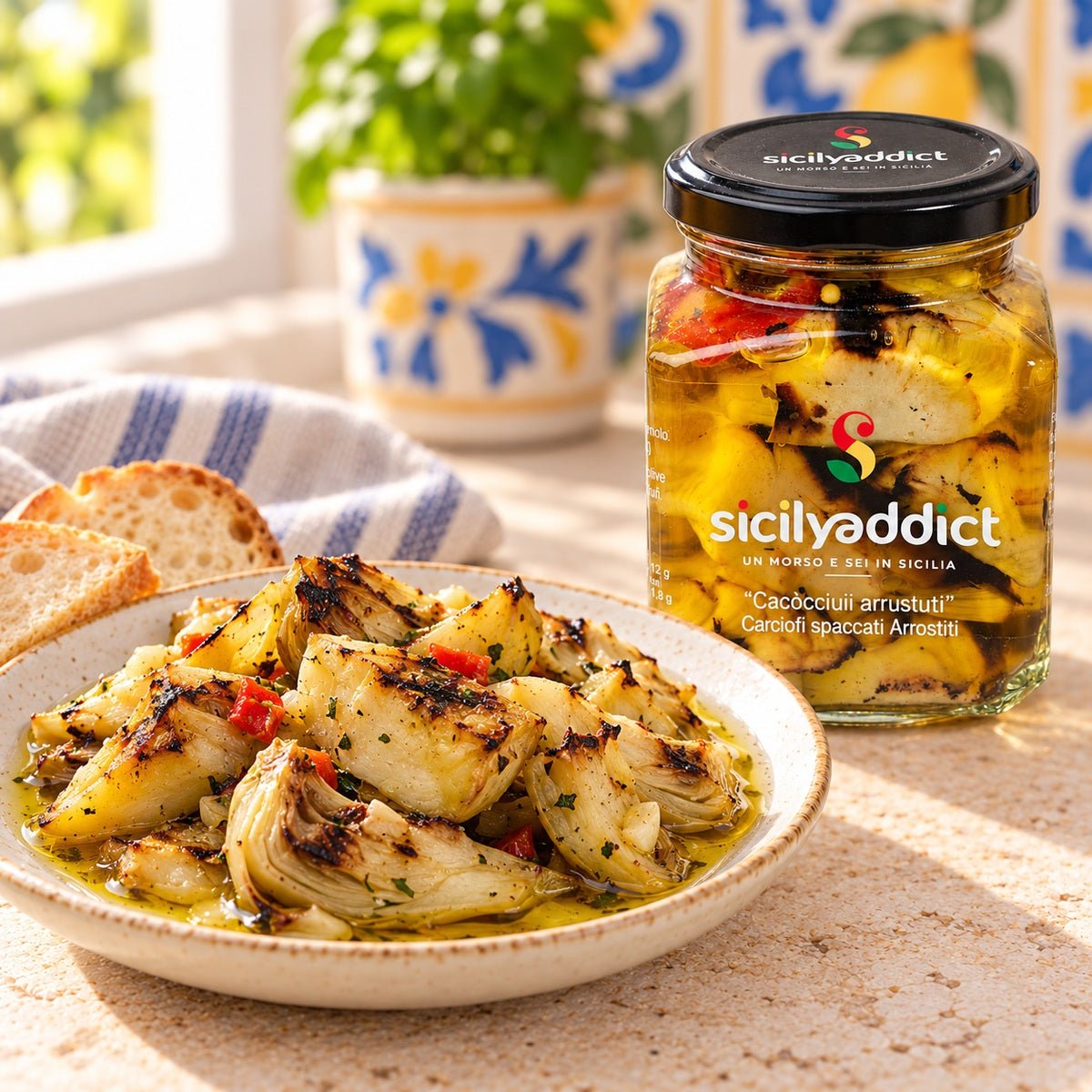 Carciofi arrosto sott'olio 280g - SicilyAddict
