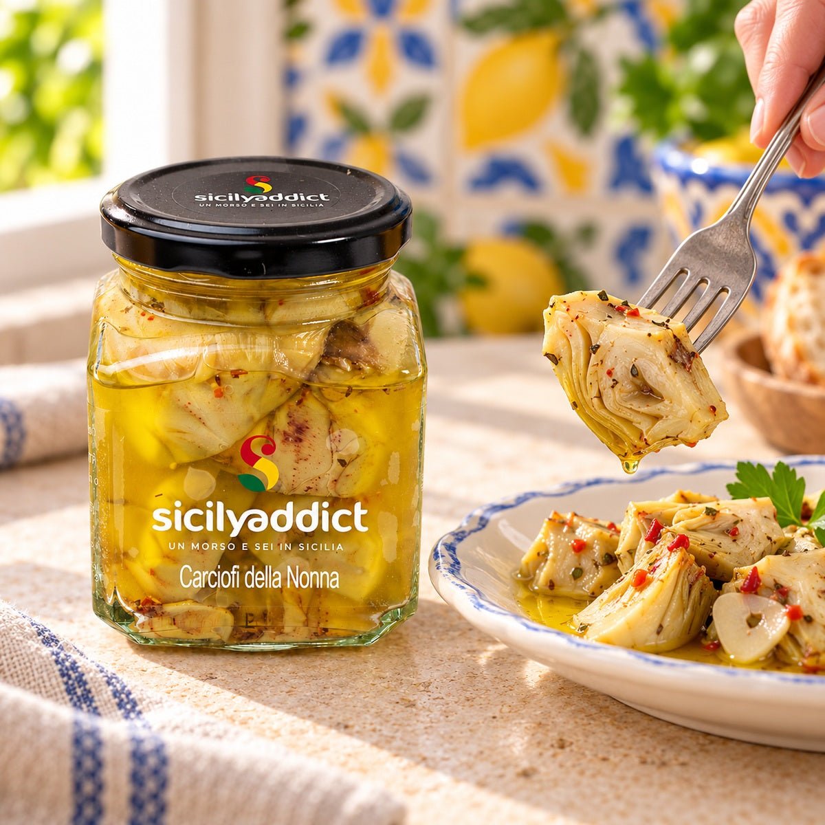 Carciofi sott'olio 280g - SicilyAddict