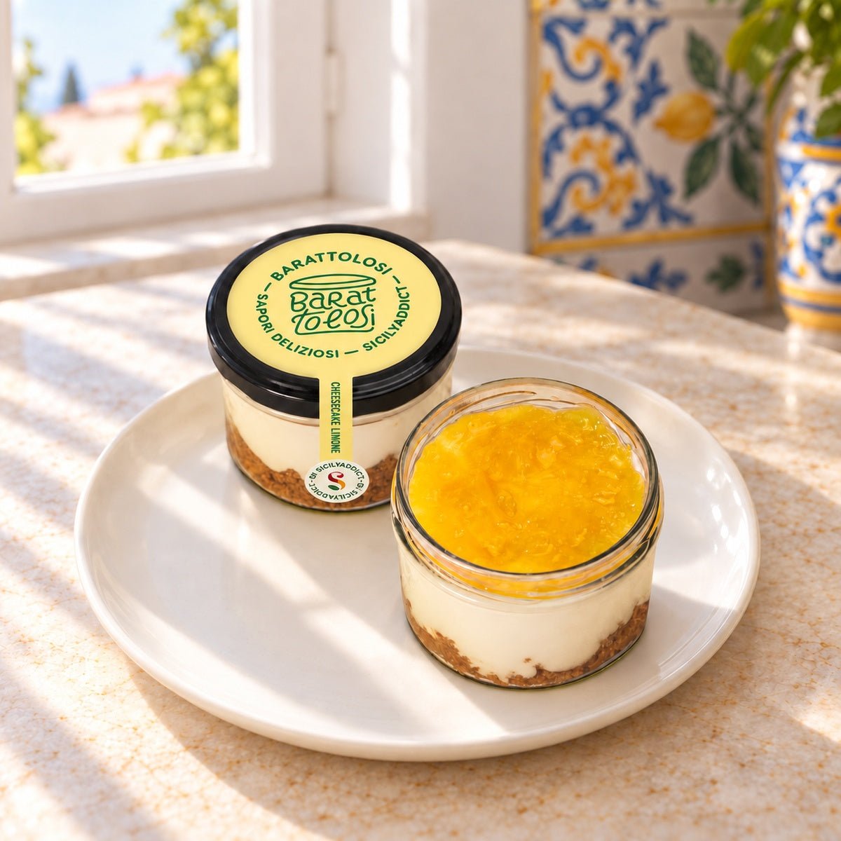 Cheesecake al limone in barattolo 150g - SicilyAddict