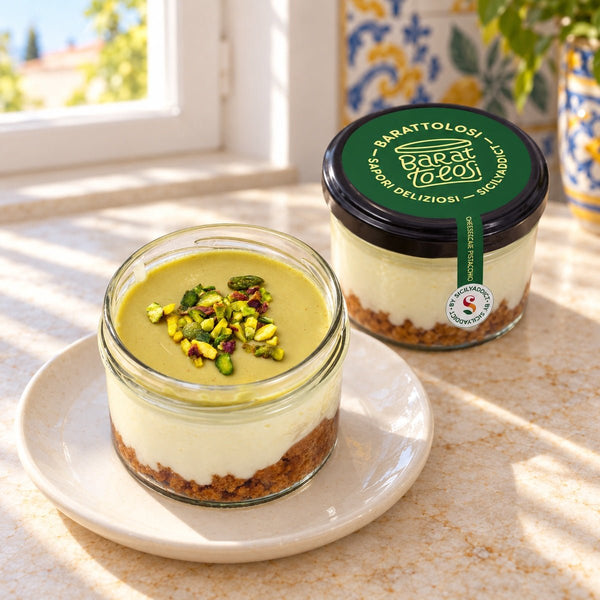 Cheesecake al pistacchio in barattolo 150g - SicilyAddict