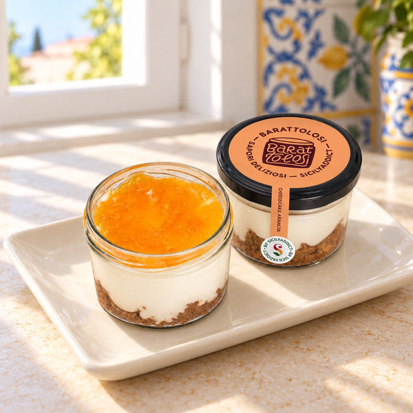 Cheesecake all'arancia in barattolo 150g - SicilyAddict
