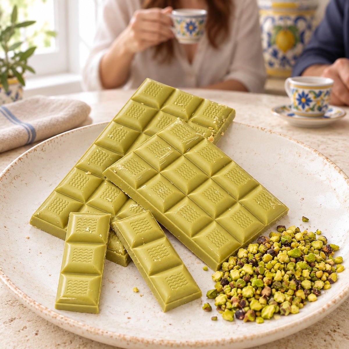 Cioccolato al pistacchio 80g - SicilyAddict