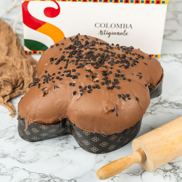 Colomba al cioccolato artigianale farcita 1,1kg - SicilyAddict