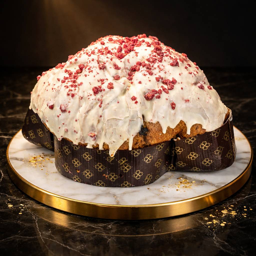 Colomba Lamponi e Pistacchio Linea Librizzi Deluxe 1kg - SicilyAddict
