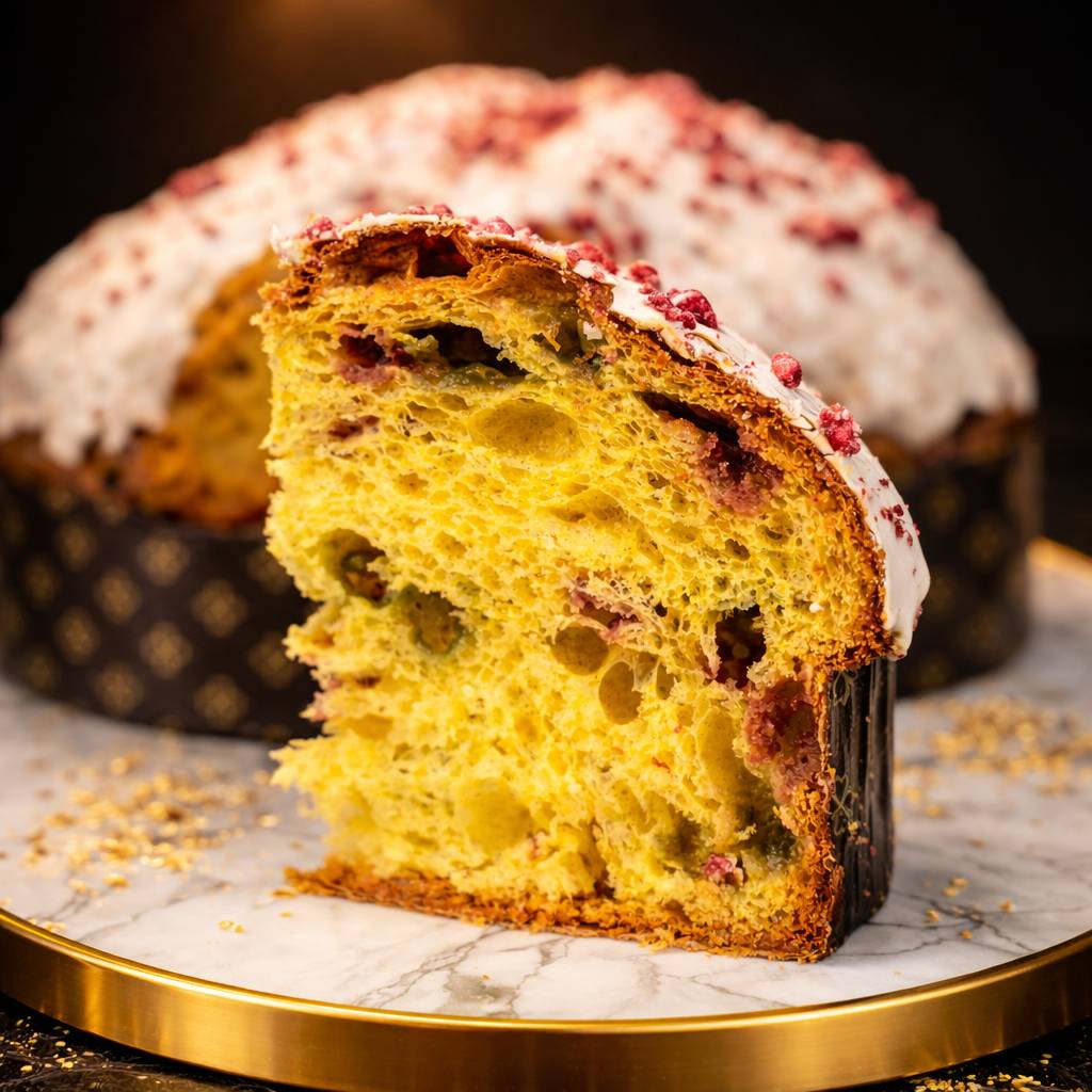 Colomba Lamponi e Pistacchio Linea Librizzi Deluxe 1kg - SicilyAddict
