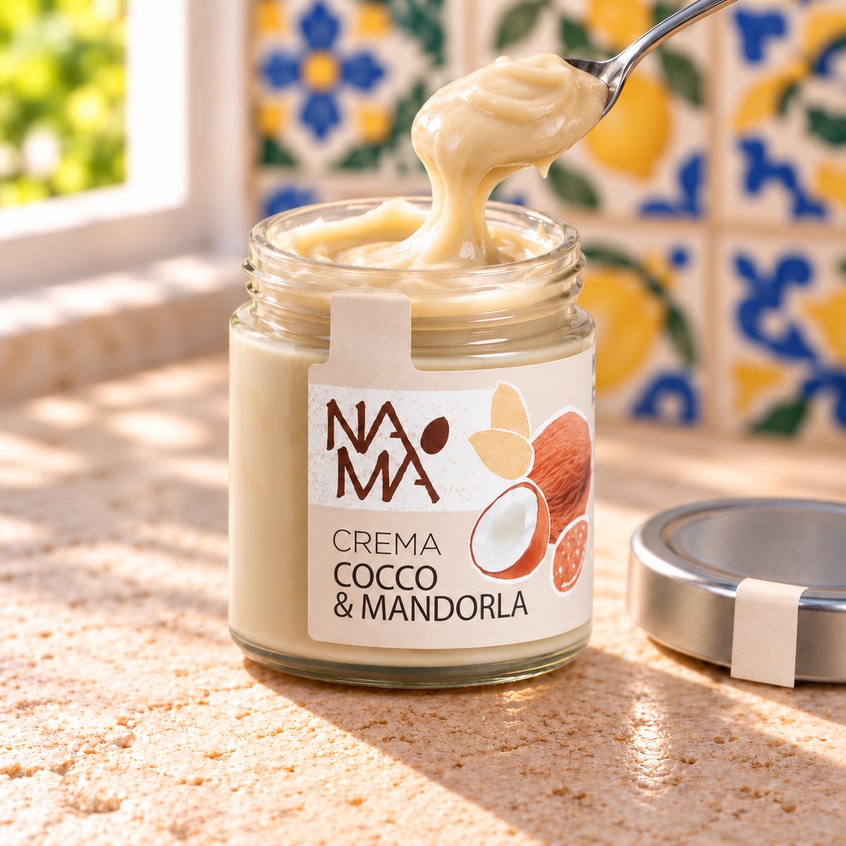Crema di cocco e mandorle Namà - SicilyAddict