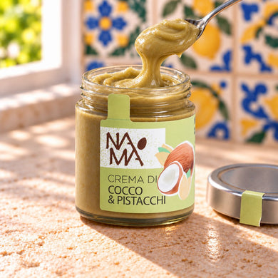 Crema di cocco e pistacchi Namà - SicilyAddict