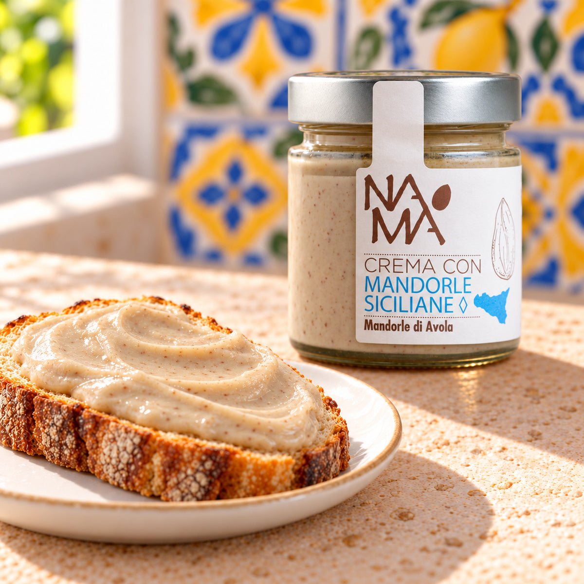 Crema di mandorle siciliane Namà - SicilyAddict