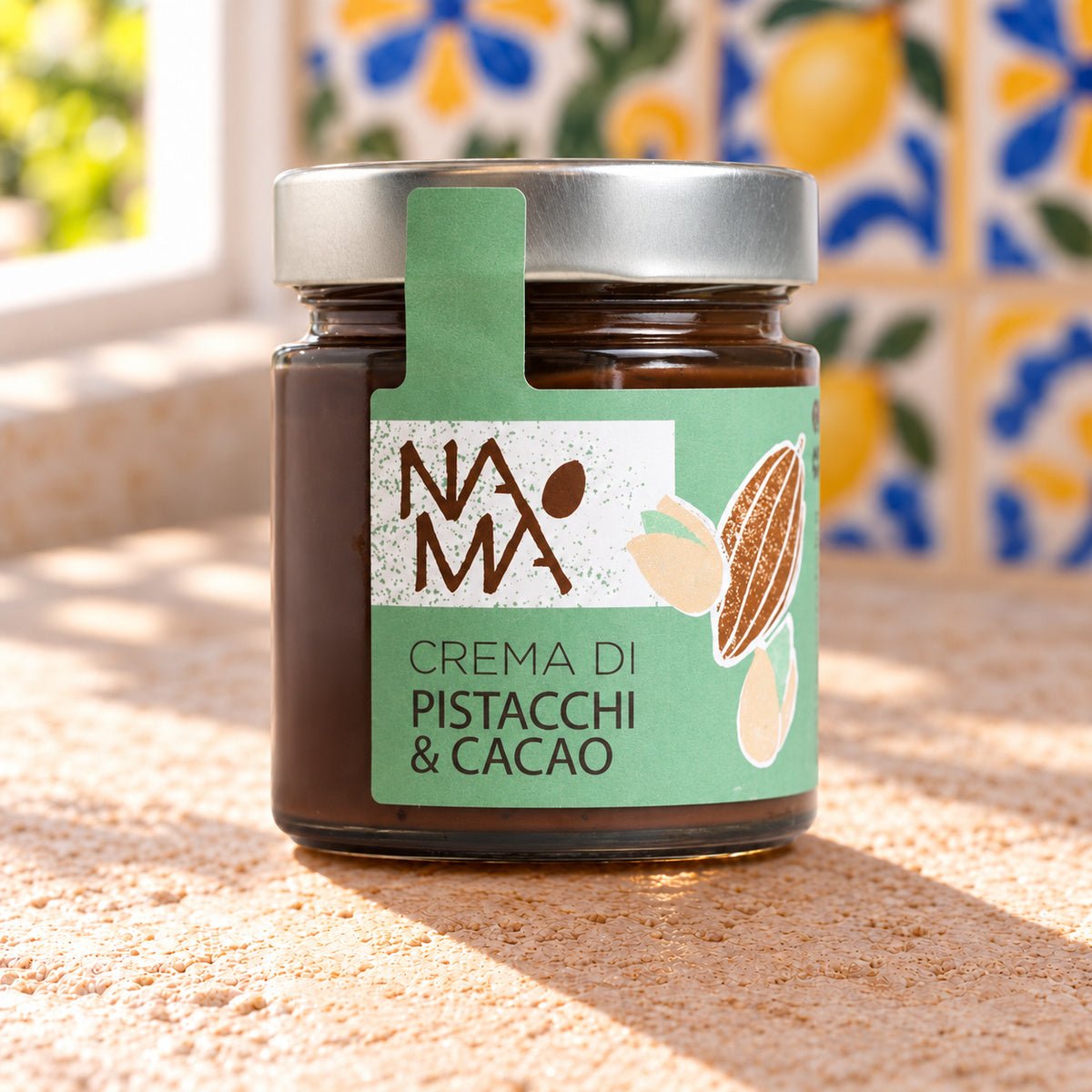 Crema di pistacchi e cacao Namà - SicilyAddict