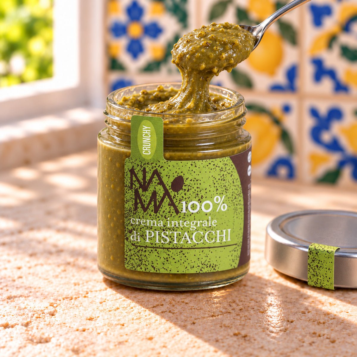 Crema di pistacchio 100% crunchy Namà - SicilyAddict