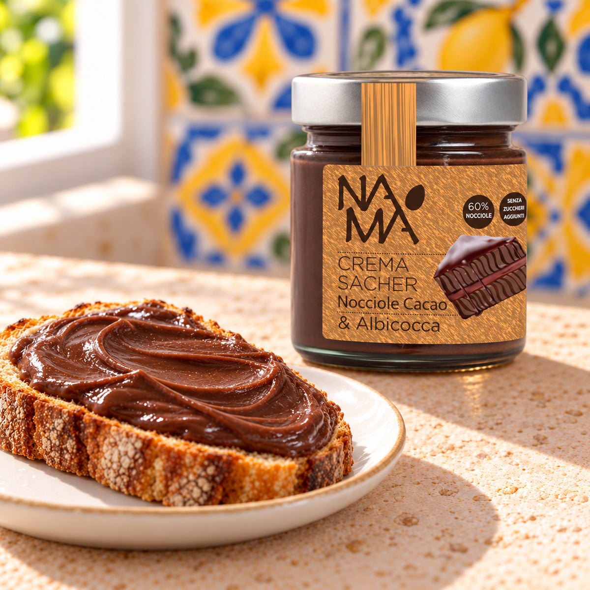 Crema gusto Sacher Namà - SicilyAddict