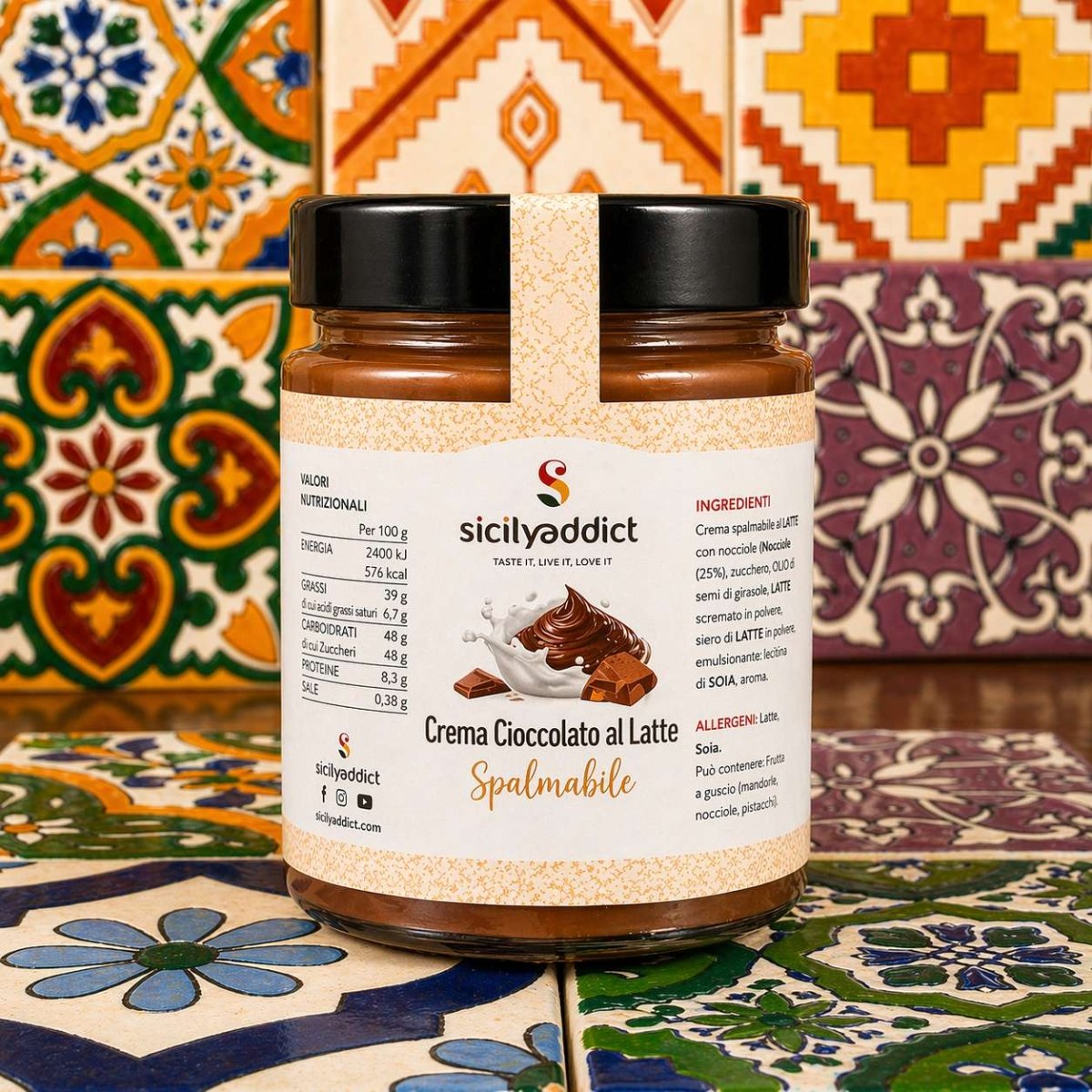 Crema spalmabile al cioccolato al latte - SicilyAddict