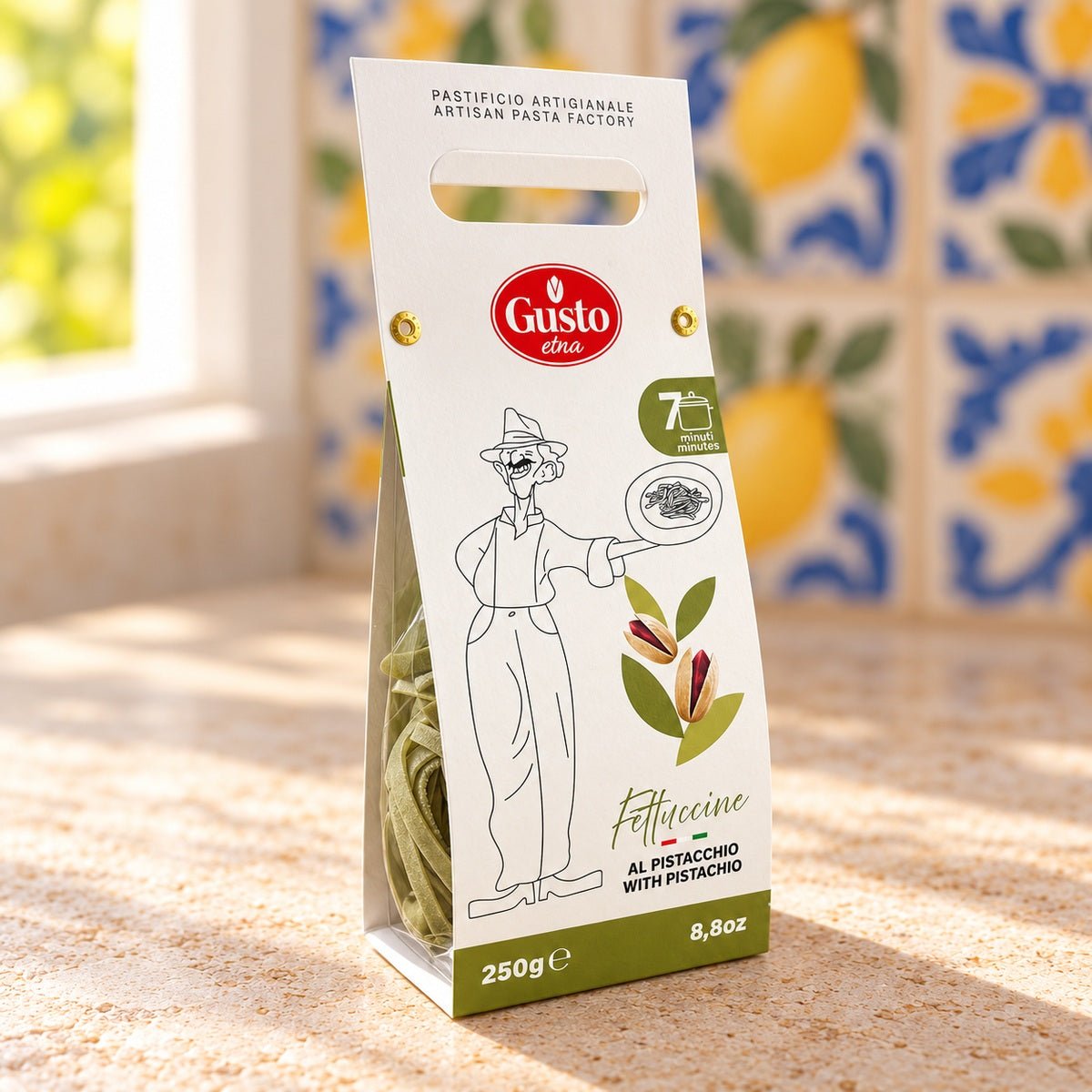 Fettuccine al pistacchio 250 g - SicilyAddict