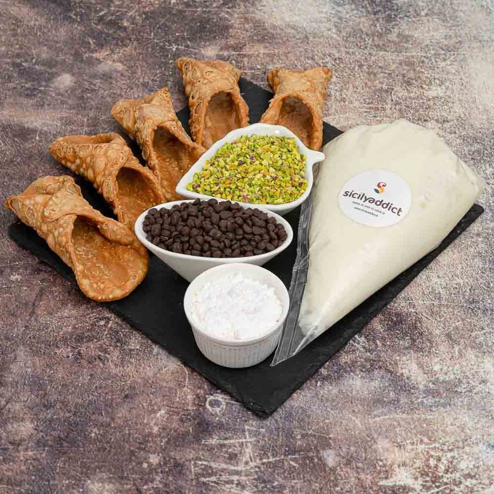 Kit cannoli siciliani con ricotta di pecora - SicilyAddict
