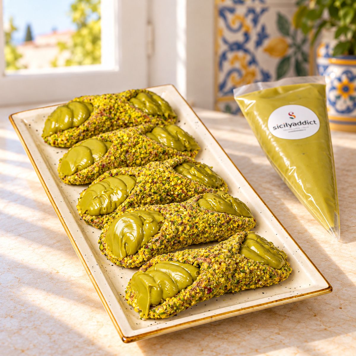 Kit cannoli siciliani pistacchio lovers - SicilyAddict