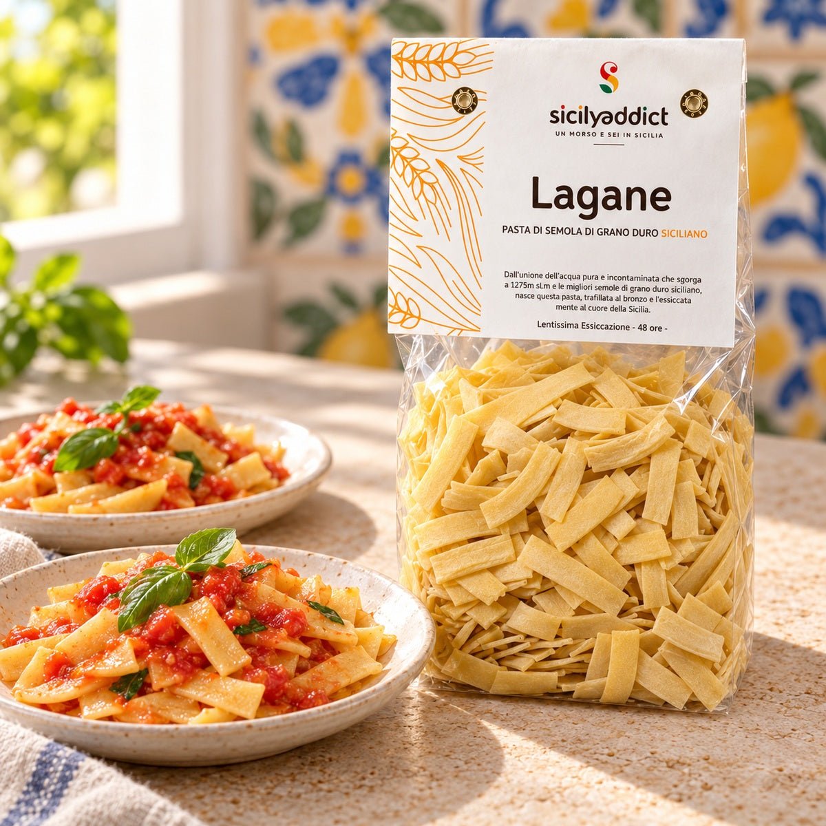 Lagane Artigianali grano 100% siciliano 500g - SicilyAddict