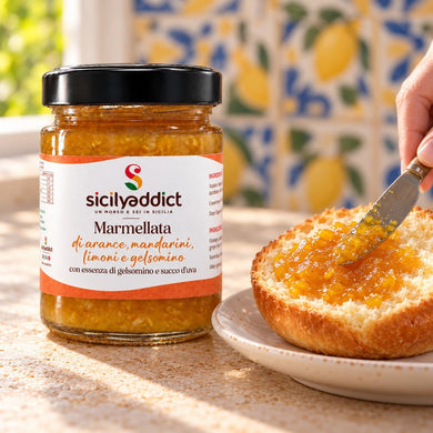 Marmellata Arancia, Limone, Mandarino e Gelsomino 240gr - SicilyAddict
