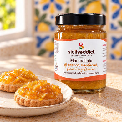 Marmellata Arancia, Limone, Mandarino e Gelsomino 240gr - SicilyAddict