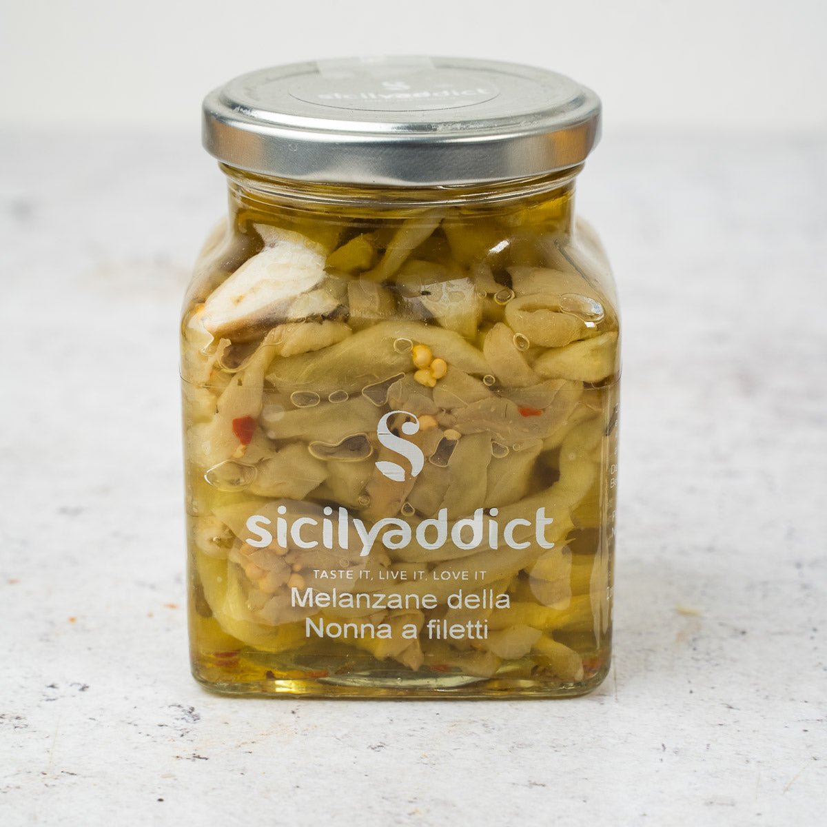 Melanzane a filetti sott olio 280g - SicilyAddict
