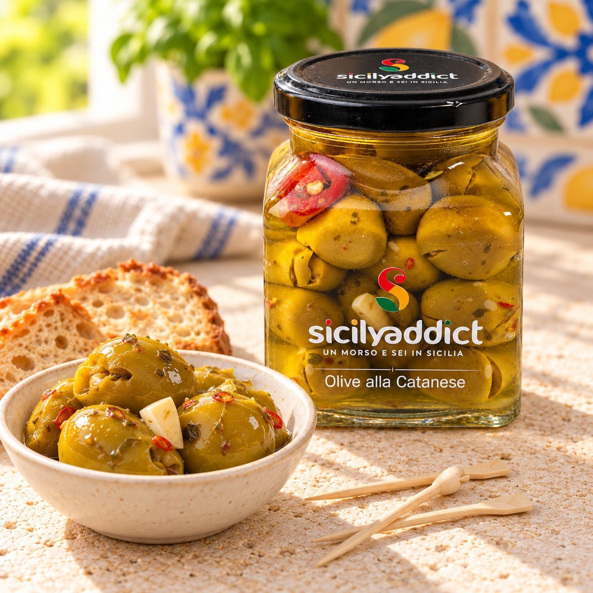 Olive alla catanese 280g - SicilyAddict