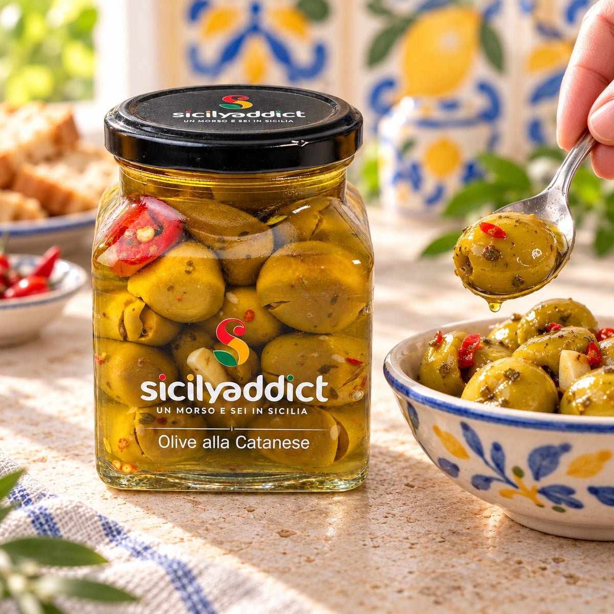 Olive alla catanese 280g - SicilyAddict