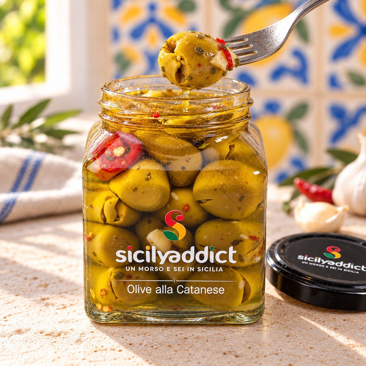 Olive alla catanese 280g - SicilyAddict