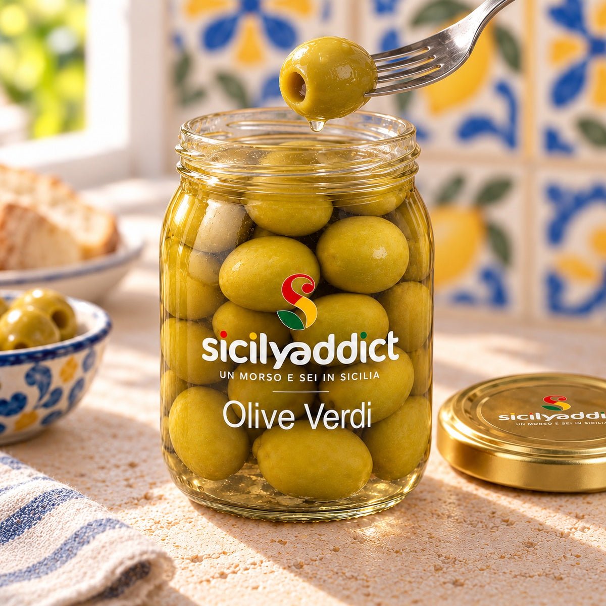 Olive verdi da cocktail 340g - SicilyAddict