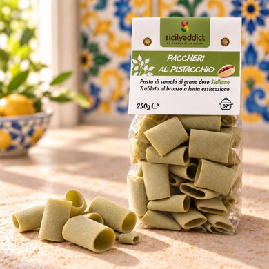 Paccheri al pistacchio 250g - SicilyAddict