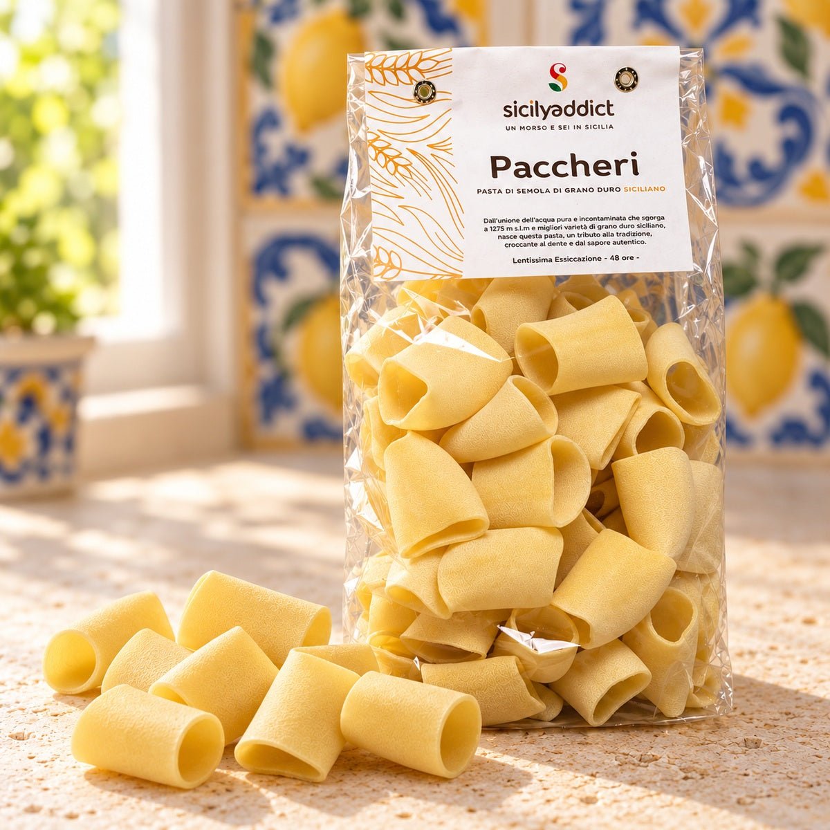 Paccheri Artigianali grano 100% siciliano 500g - SicilyAddict